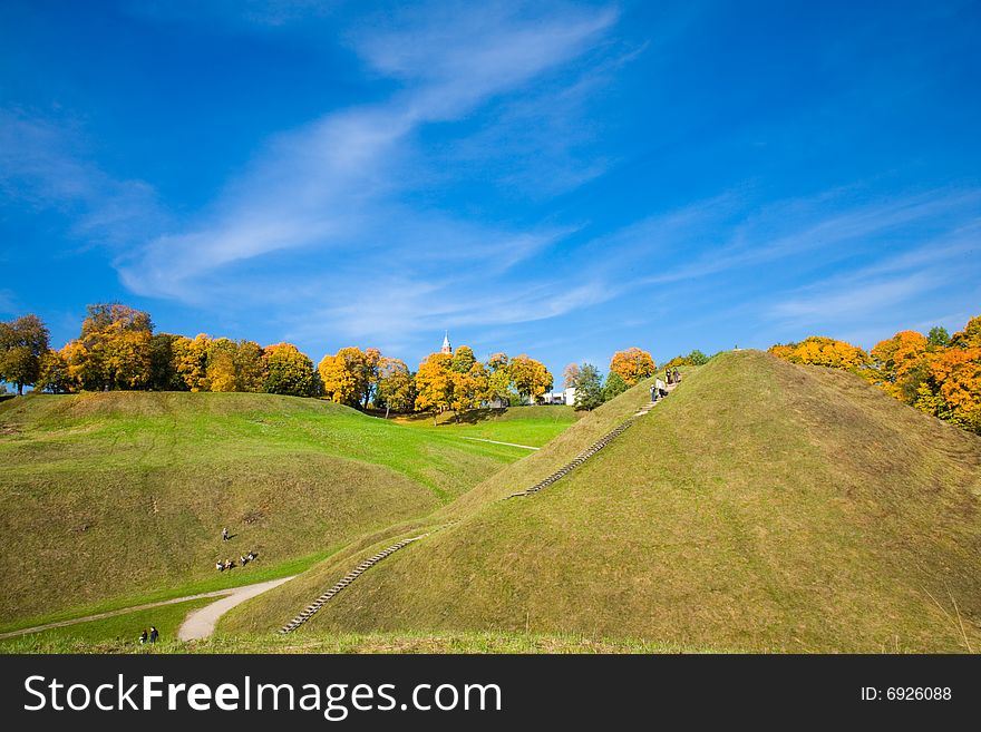 Landscape, Color paints of autumn