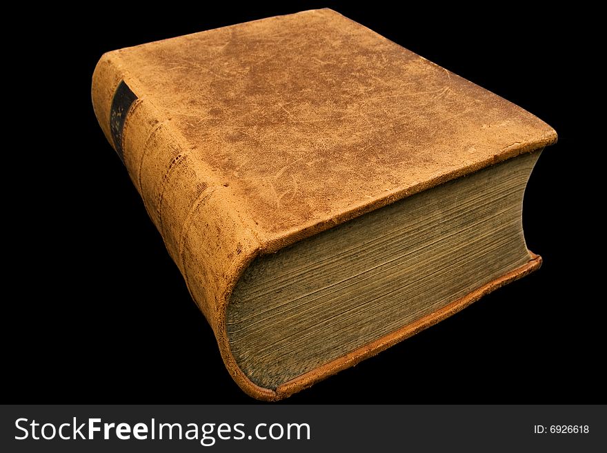 Old Book isolated on black background