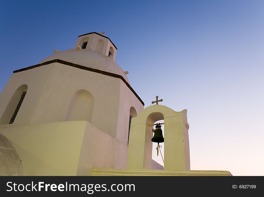 Greek church. Fira (Thira), Santorini (Greece)