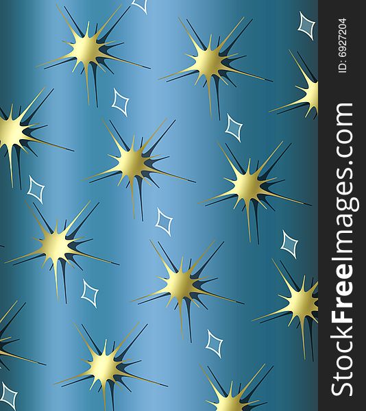 Art Deco Star Burst Background