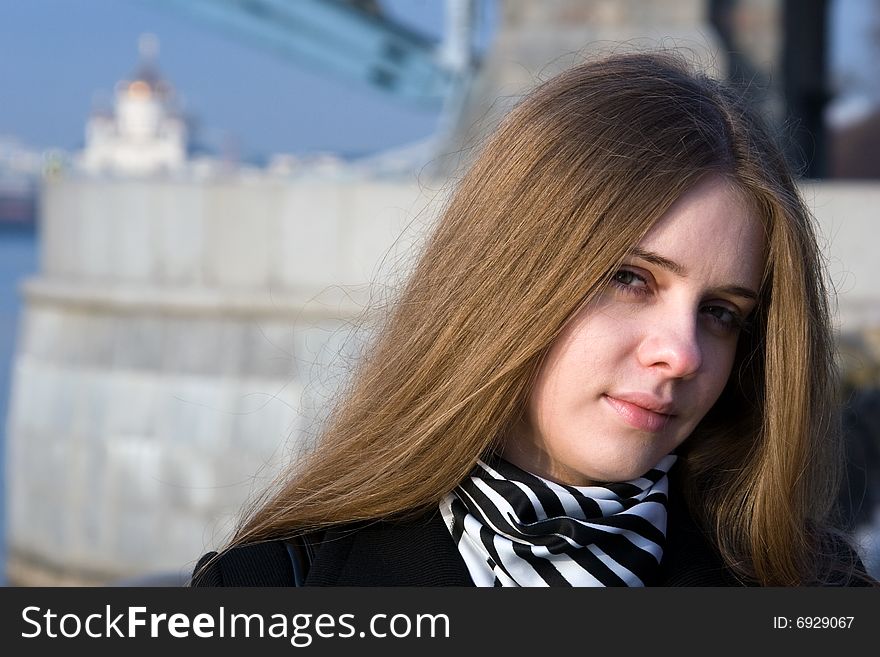 Close up of beautiful young russian woman. Close up of beautiful young russian woman