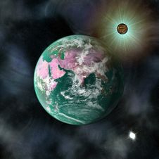 Earth Blue Planet In Space Stock Image Earth Blue Planet In Space Stock Image