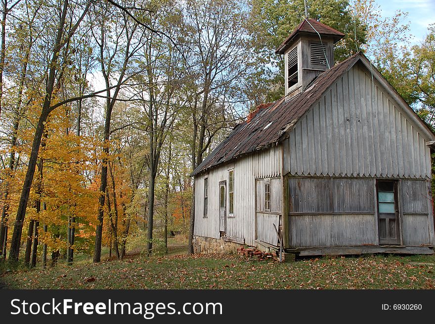 This old schoo;house was photographed in avon indiana on a fall day. This old schoo;house was photographed in avon indiana on a fall day