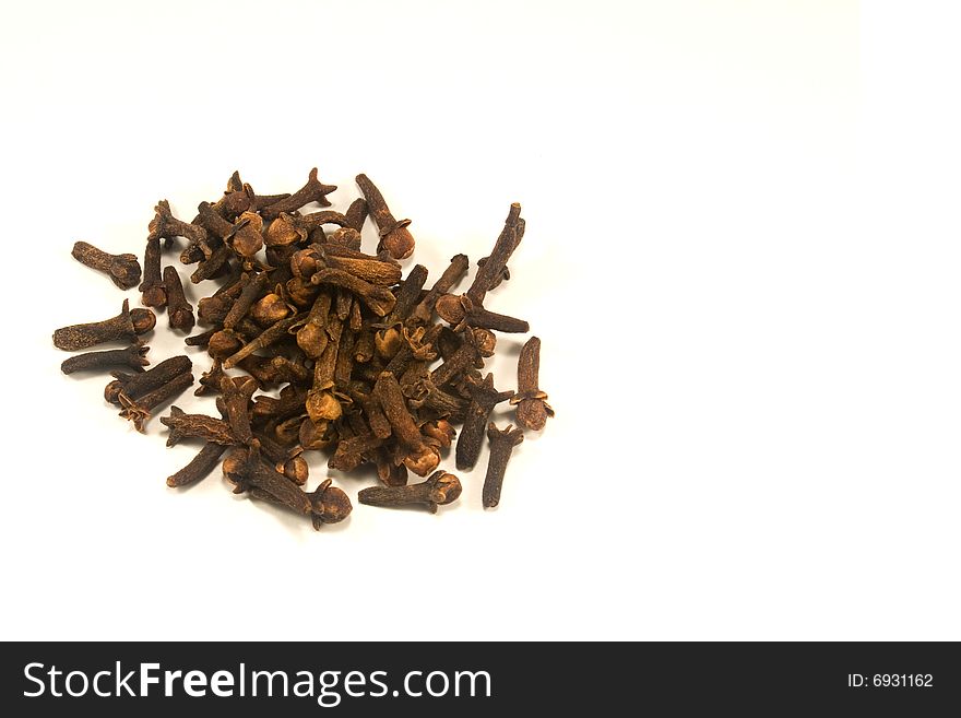 Cloves isolated on a white background