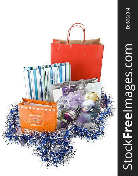 Gifts for Christmas with  blue decoration,same series in  <a href=http://www.dreamstime.com/christmas-time-santa-women-and-party-time-rcollection8220-resi828293>Christmas time,santa women and party time</a>. Gifts for Christmas with  blue decoration,same series in  <a href=http://www.dreamstime.com/christmas-time-santa-women-and-party-time-rcollection8220-resi828293>Christmas time,santa women and party time</a>