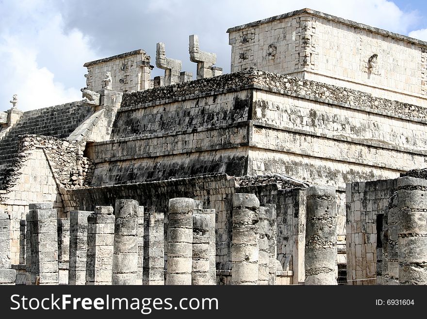 A carefully design Mayan Temple