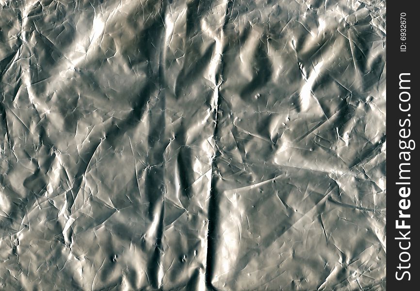 Silver wrapper paper texture to backround