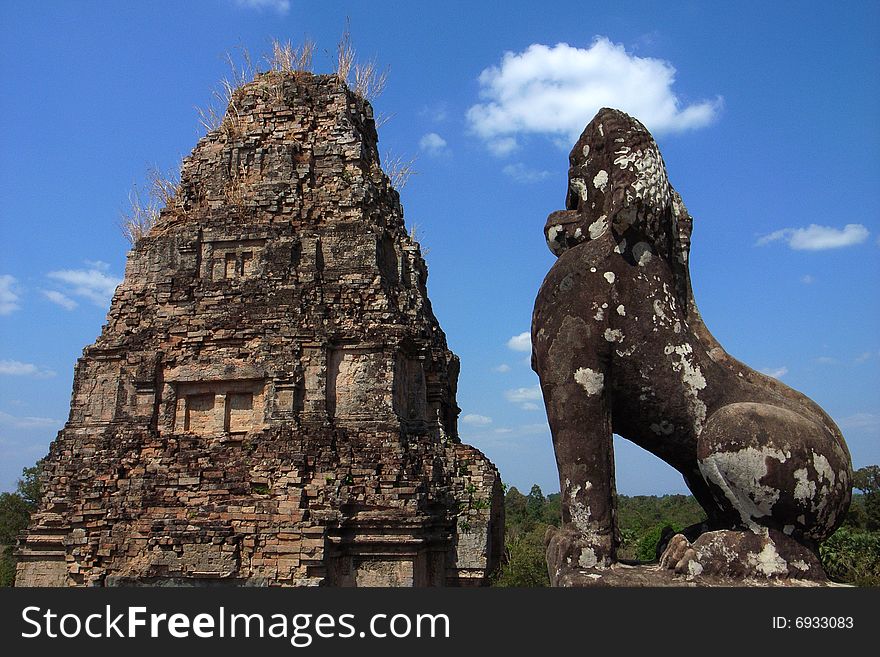 The ruins in Angkor,Cambodia