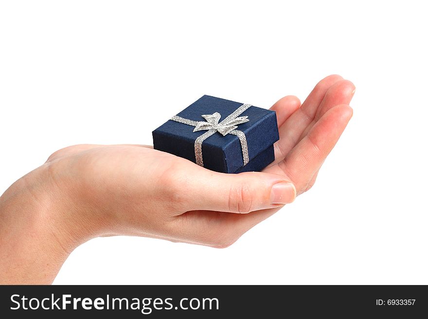 Christmas presents isolated on the white background