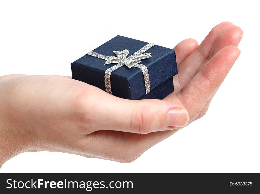 Christmas presents isolated on the white background