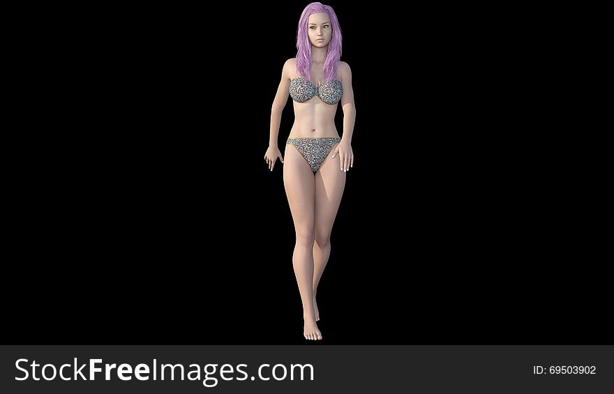3D Render of Pose girl &x28;001&x29; made in Daz 3D Studio 4.9