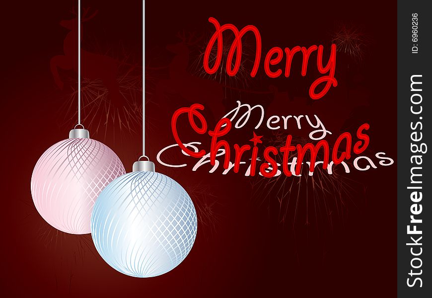 Merry christmas background vector illustration