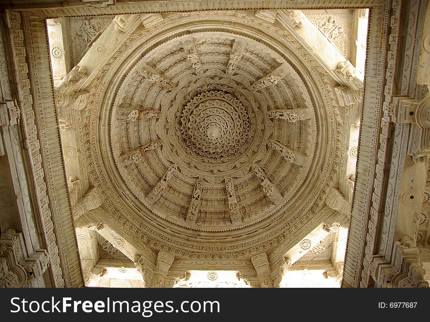 Ceiling In A Temple, Rajasthan