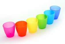 Colorful Cups Royalty Free Stock Images