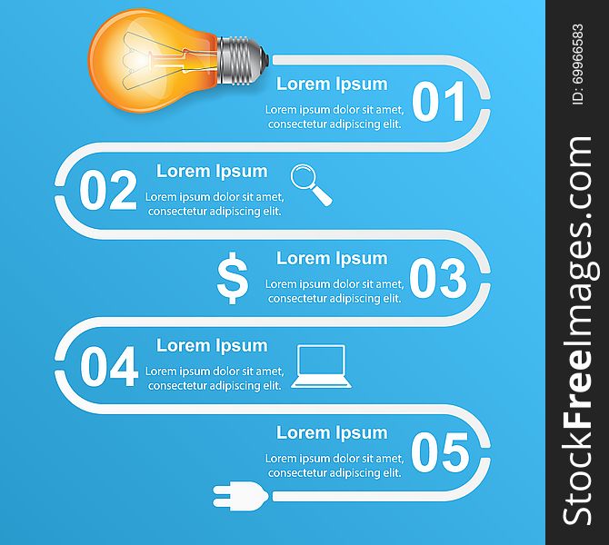 Infographic design template and marketing icons. Bulb icon. Light icon. Infographic design template and marketing icons. Bulb icon. Light icon.