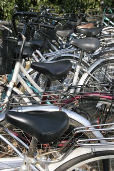 Bicycle Parking Lot. Royalty Free Stock Image Bicycle Parking Lot. Royalty Free Stock Image