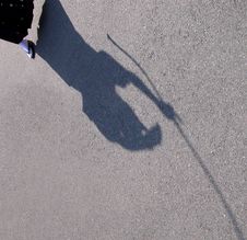 Archer Shadow Royalty Free Stock Photo Archer Shadow Royalty Free Stock Photo