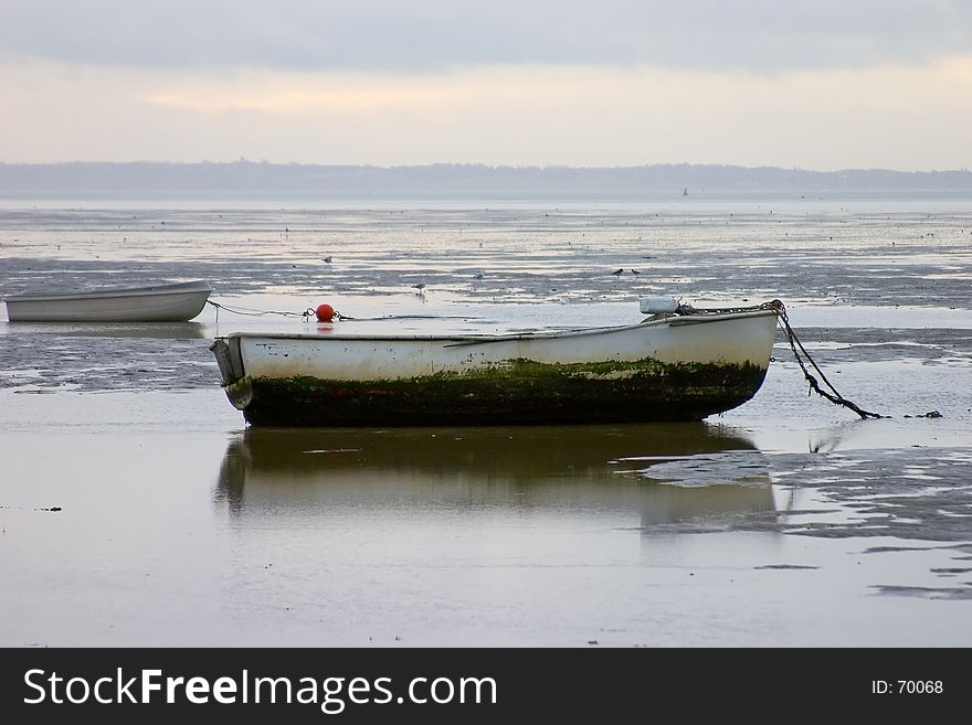 Row Boats In Early Morning