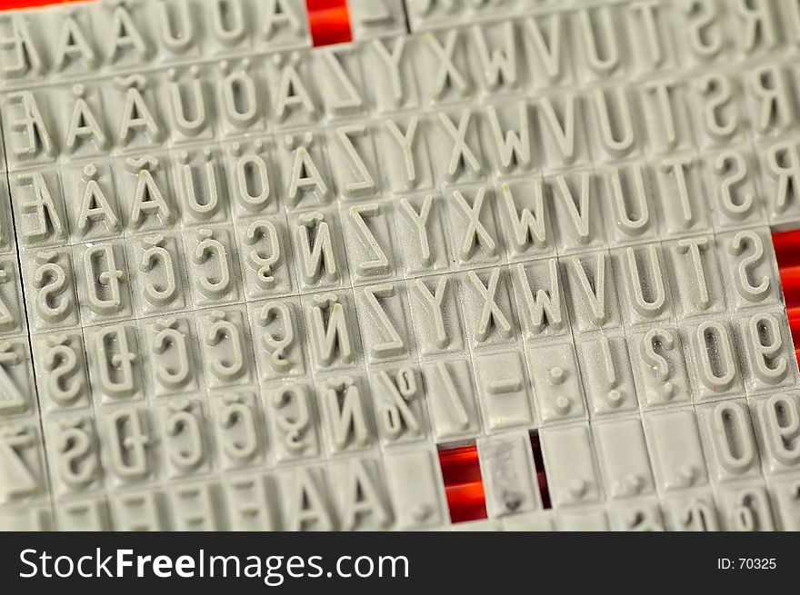 Stampad Letters. Stampad Letters