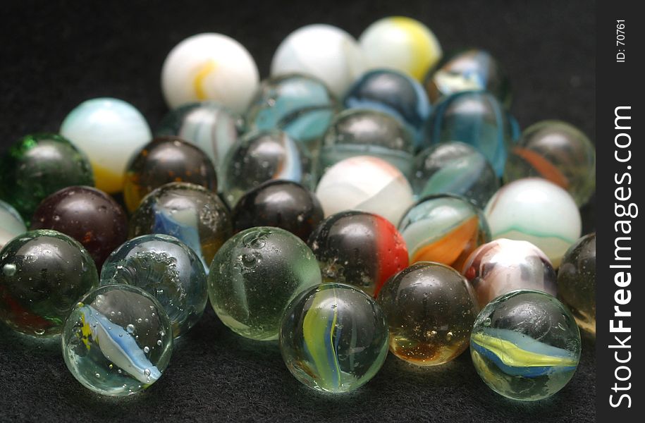 A cluster of marbles.