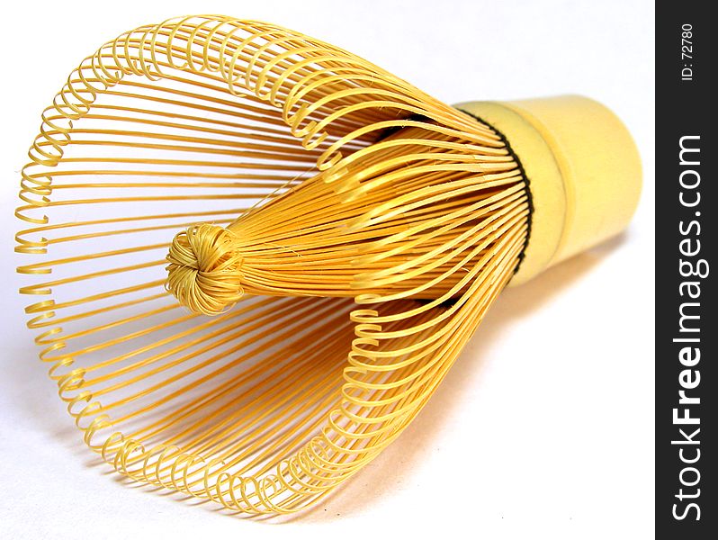 Japanese traditional bamboo tea whisk. Japanese traditional bamboo tea whisk