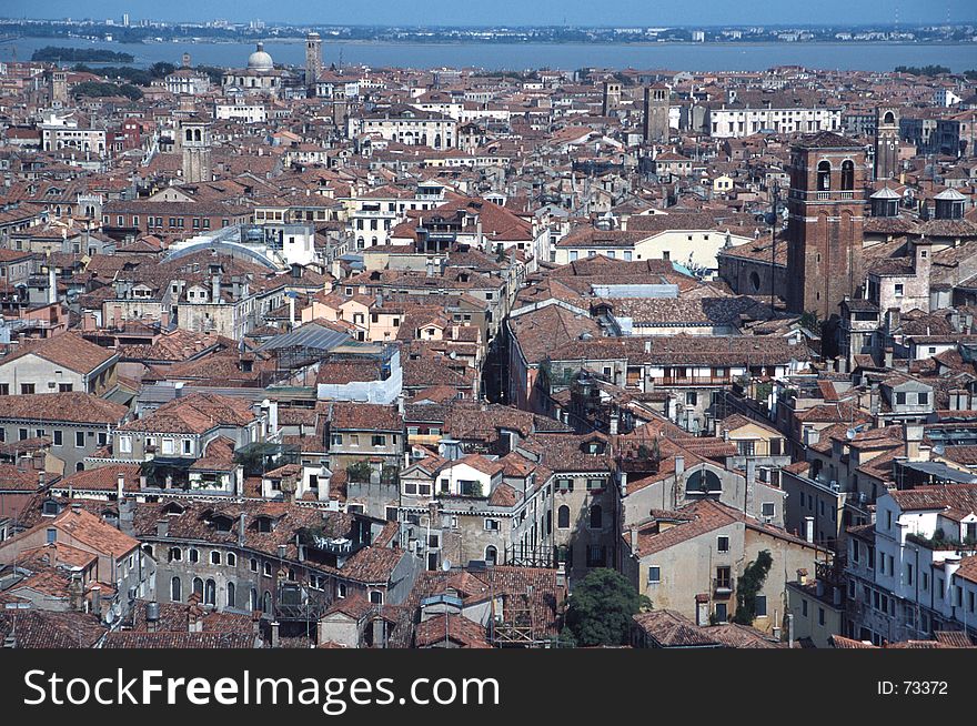 Aerial View of Downtown Venice