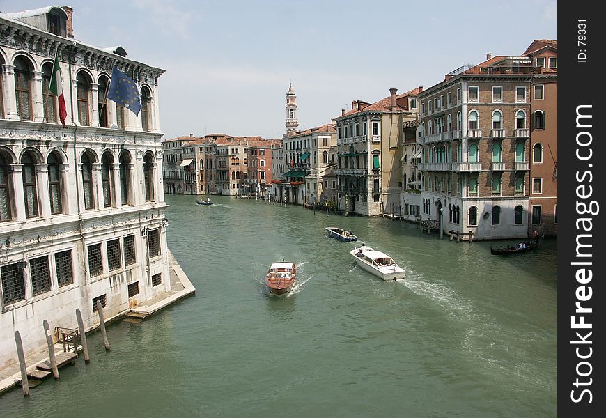 The Grand Canal in Venice Italy