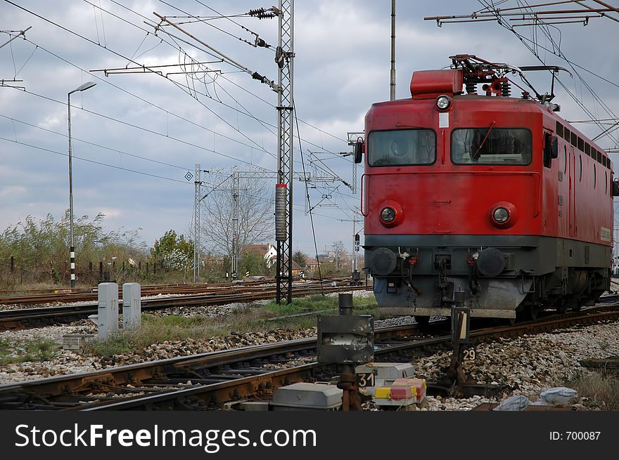 Red Locomotive Of Progress