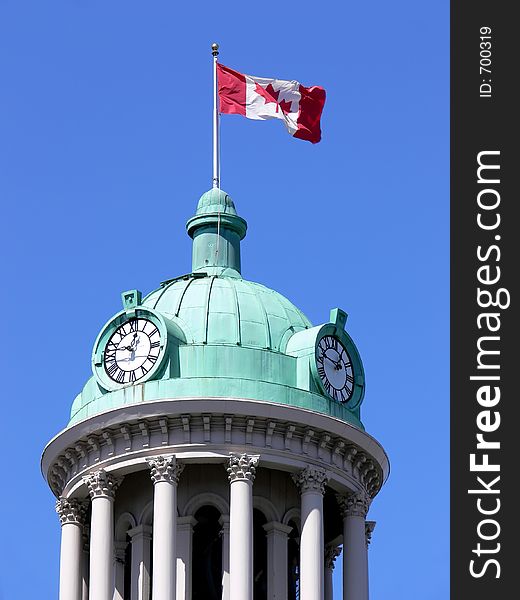 Ornate dome on historic building.