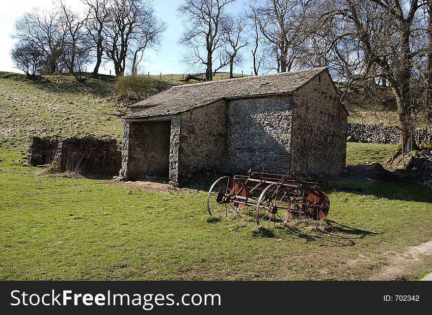 A farm building. A farm building