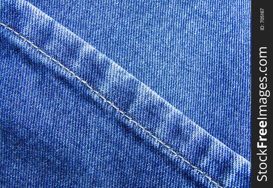 Blue jeans texture with diagonal line. Blue jeans texture with diagonal line