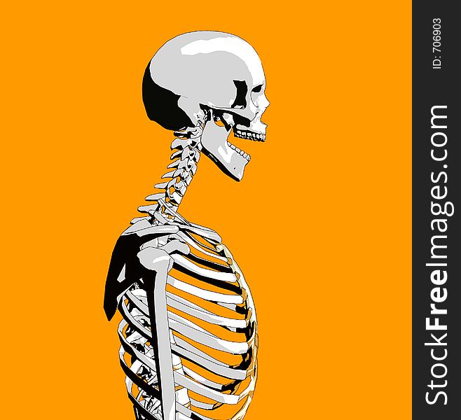 This is a skeleton in a pose. This is a skeleton in a pose