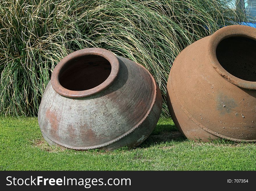 Outdoor Decorative pottery ..
