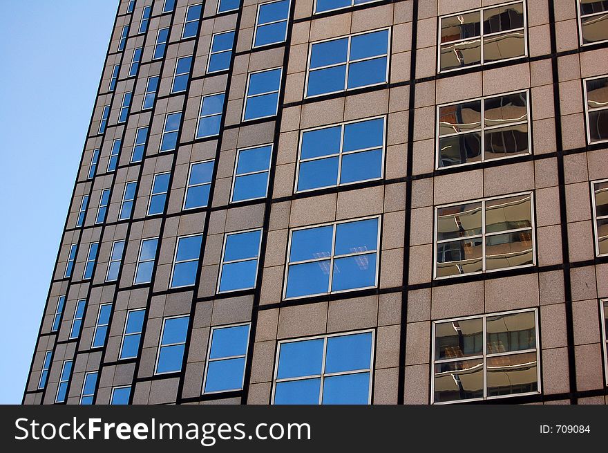 The windows from a building