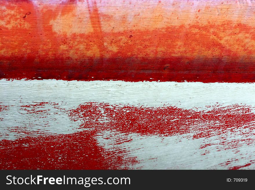 Detail of the painting on boats out of water for the winter. Detail of the painting on boats out of water for the winter