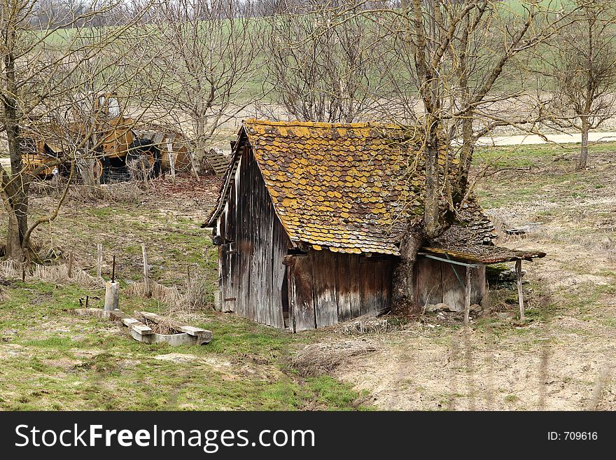 Old barn. Old barn