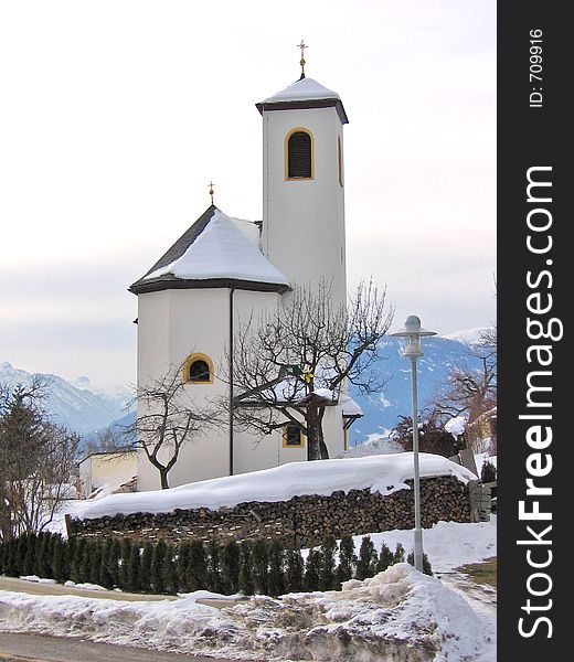 Beautiful church in mountain scenery. Beautiful church in mountain scenery.