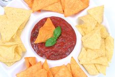 Nachos And Salsa Dip Stock Photos Nachos And Salsa Dip Stock Photos