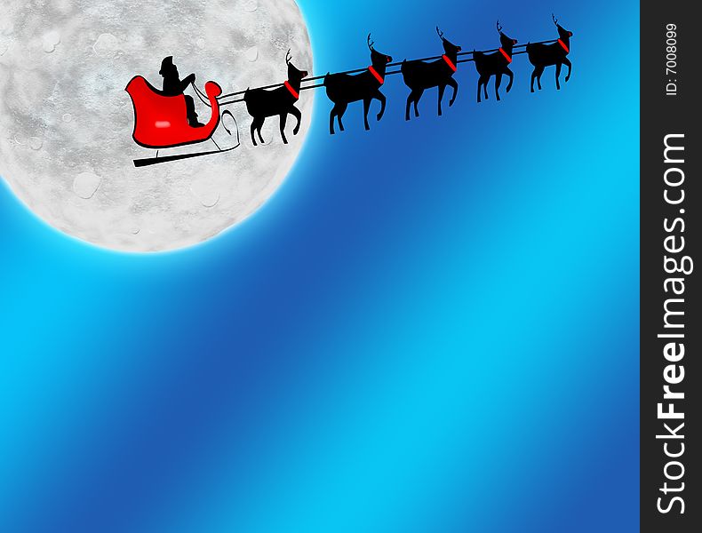 Santa Moon Background 1