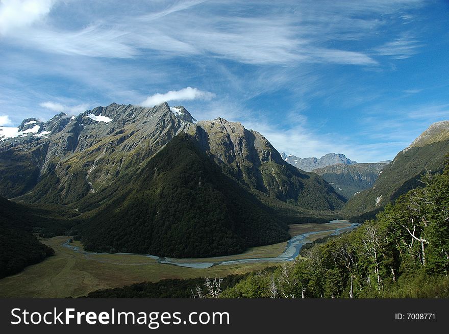 Views of the Routeburn Track, New Zealand. Views of the Routeburn Track, New Zealand