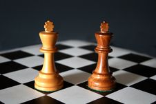 Chess Kings On Board Stock Images