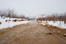 Snowy Road Stock Images Snowy Road Stock Images
