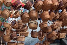 Wicker Baskets Stock Image Wicker Baskets Stock Image