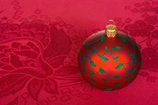 Red Christmas Ball Stock Image