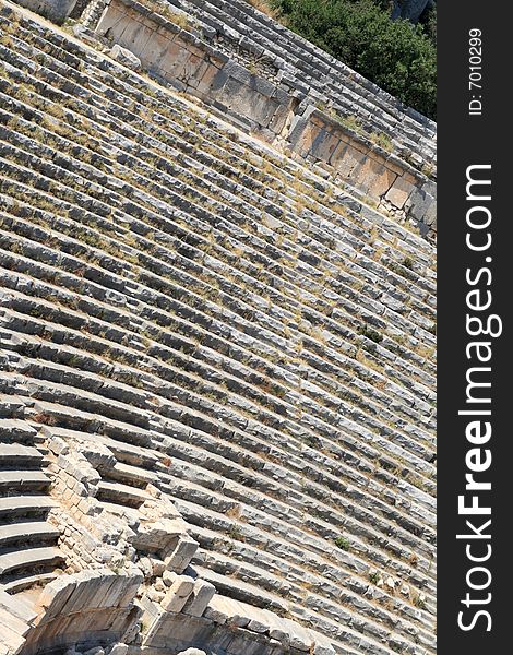 The ruins of ancient amphitheatre, Demre, Turkey