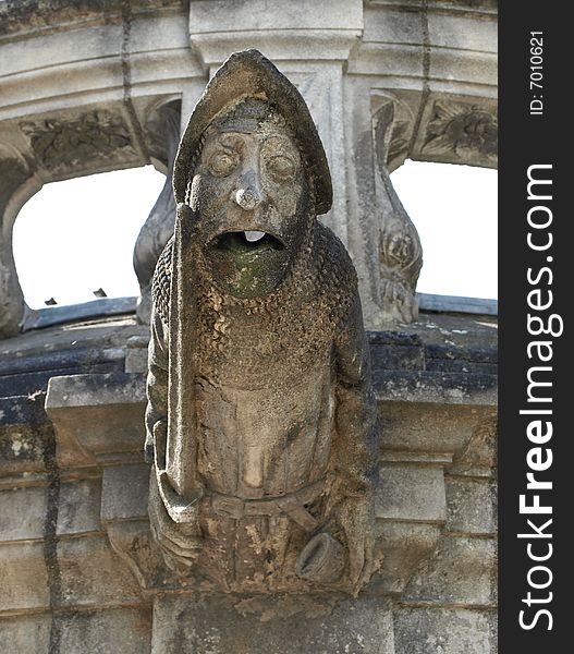 Medieval Gargoyle on a cathedral in France