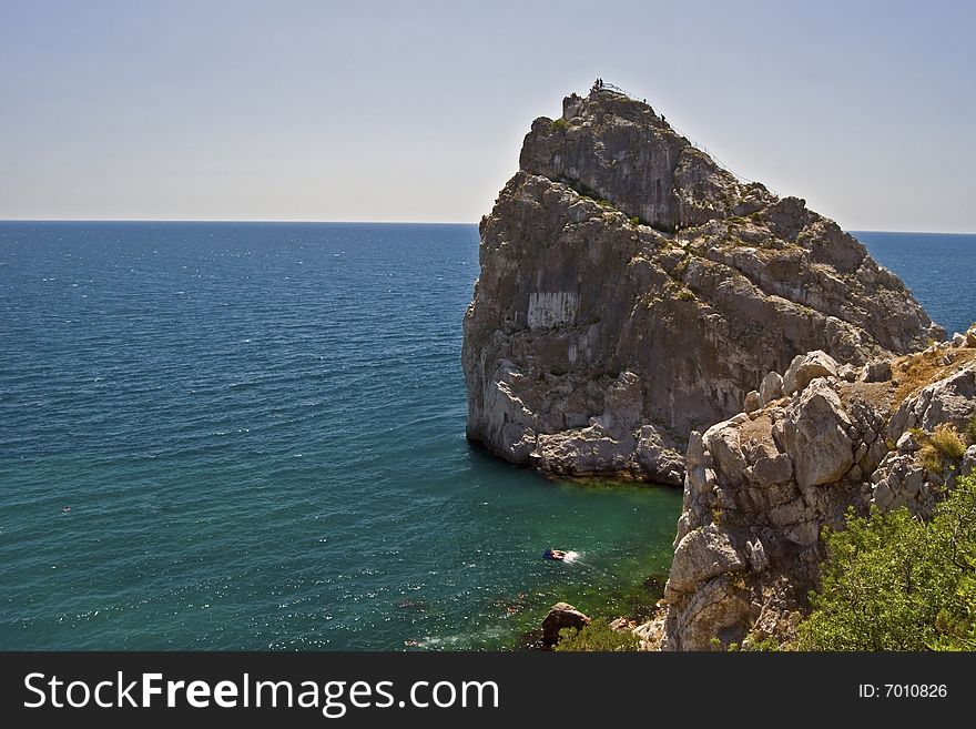 Diva-rock nearby Simeiz Crimea Ukraine