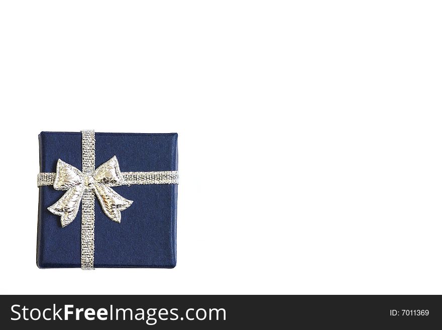 Christmas present isolated on the white background