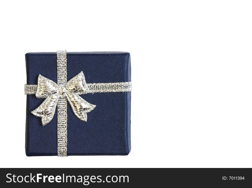 Christmas present isolated on the white background