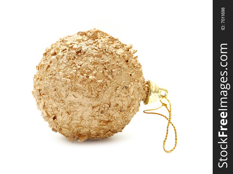 Gold color xmas decoration - ball
